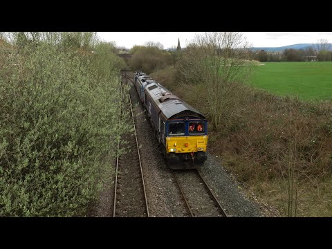 DRS Class 66/68 & 88 No's. 66427 & 68027 & 88010 on 0Z27 Doncaster C.H.S - Crewe G.B on 22.03.19 HD