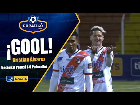 ¡Gol de Nacional Potosí! Cristian Álvarez abre el marcador favorable al ‘Rancho Guitarra’.