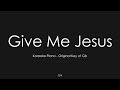 Give Me Jesus — VOUS Worship | Piano Karaoke [Original Key of Gb]