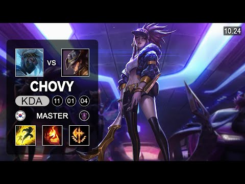 Chovy Akali Mid vs Twisted Fate - KR Master Patch 10.24