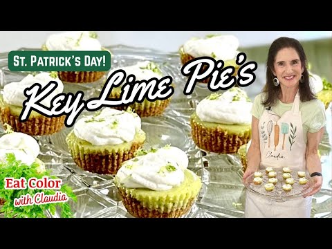 Mini Key Lime Pie Tarts | Perfect for St. Patrick’s Day! @eatcolor