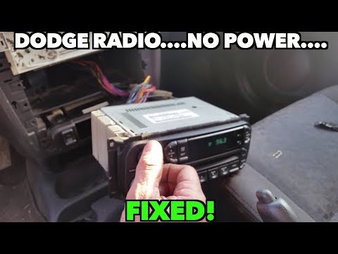 Dodge Neon radio NO power Issue....Fixed!