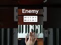 Imagine Dragons & JID - Enemy (Piano Tutorial)