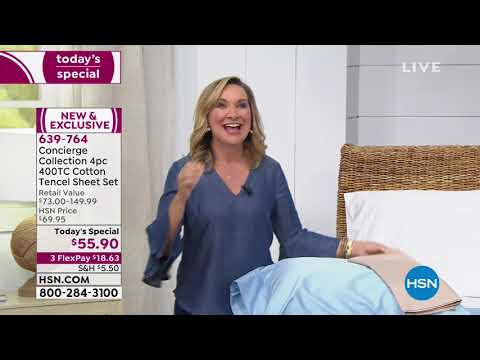 HSN | Concierge Collection Bedding 03.12.2019 - 12 AM