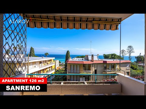 🍎 Four-room apartment in Sanremo by the sea