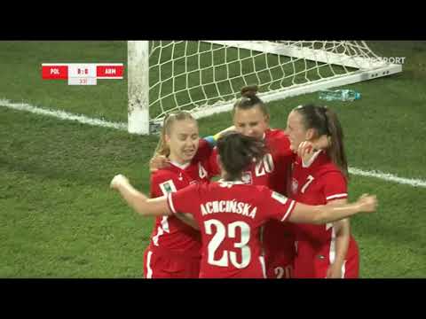 Polska 12-0 Armenia [Bramki] El.MŚ Kobiet (07.04.2022)