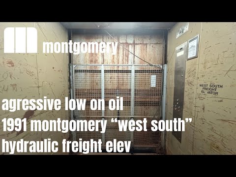 Agressive Low On Oil Montgomery Hydraulic SW Freight Elevator | Streets of Woodfield | Schaumburg IL