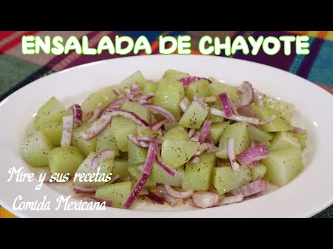 Ensalada de Chayote Receta Fácil y Rápida