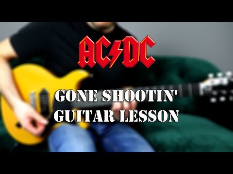 How To Play: Gone Shootin' - By AC/DC - On Guitar ||Riff Lesson||