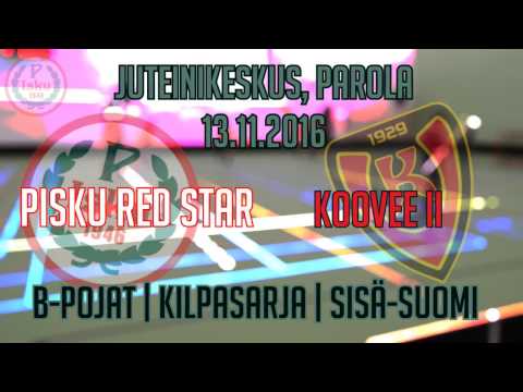 PIsku Red Star - Koovee II | Juteinikeskus, Parola 13.11.2016 | Kilpasarja, Sisä-Suomi (SS PB31)