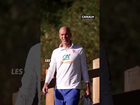 Zinédine Zidane arrive pour sa première séance d’entraînement avec les Bleus 🇫🇷