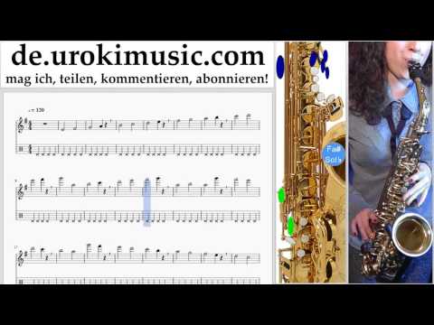 Saxophon Lernen (Alt) Lukas Graham - 7 Years Tabulatur Teil#1 Übungen um-i995