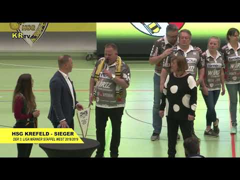 KR-TV.de 0423 HSG KREFELD - SIEGER DER 3. LIGA MÄNNER  STAFFEL WEST 2018/2019