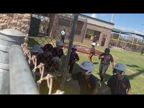 9 Year Old Blake Gonzalez Hits First Homerun