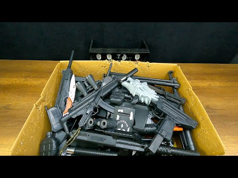 Black Color Toy Realistic Toy Guns, Toy Rifles And Sniper Rifles