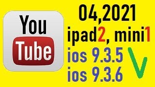 YouTube 2021, ipad 2, ipad mini 1, Работает!