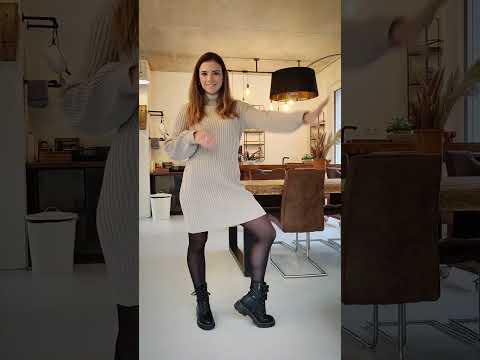 Mastering Thigh Highs - How To Wear Sweater Dress with...
