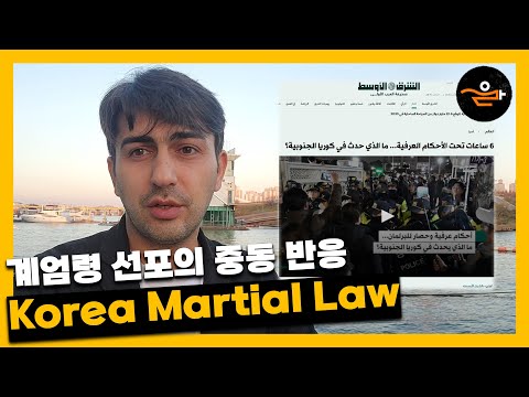 계엄령 선포의 중동 반응