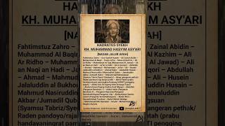 Download lagu Silsilah Nasab KH. Muhammad Hasyim Asy'ari Jalur Ayah Sampai Nabi Muhammad SAW #biografi mp3