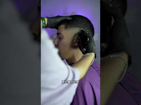 长时间没清洗过的电推子到底有多脏 #电推子 #理发店 #电剪刀