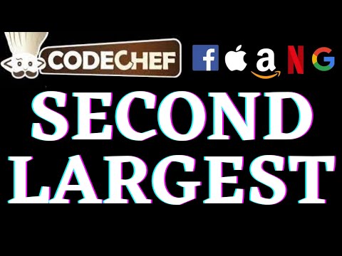 Second Largest Codechef Beginners Problems Python