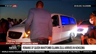 Queen Mantfombi Dlamini Zulu | Remains of Her Majesty arrive in Nongoma