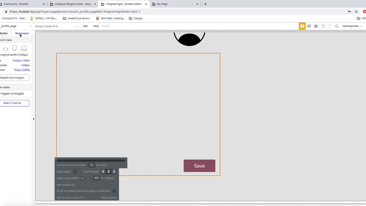 Collapse Margins when - Bugs - Bubble Forum