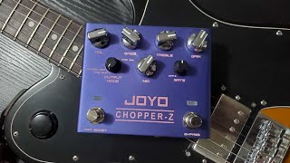 Video thumbnail for Joyo R-18 Chopper-Z   /  High Gain Amp Simulation Demo With P.A.F. Style Humbuckers by Pedal Stacking