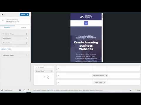 How To Create Mobile Header With Astra Header Builder