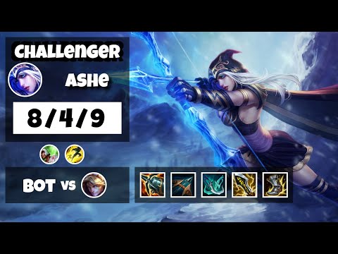 Ashe vs Ezreal NA Challenger BOT (8/4/9) - v11.12