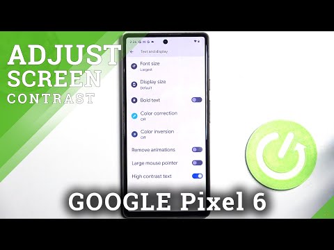 How to Turn On/Off High Contrast Text on GOOGLE Pixel 6 – Adjust Display Settings