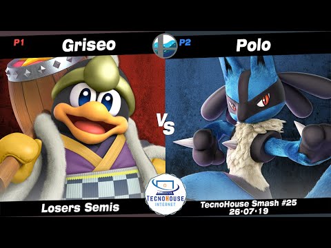 TecnoHouse #25: RT+ Griseo (King Dedede) vs SS NF | Polo (Lucario) - Losers Semis