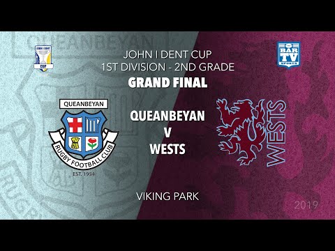 2019 John I Dent Divisional Grand Final - 1st Division 2nd Grade - Queanbeyan Whites v Wests