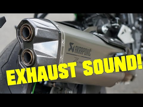 KAWASAKI Z H2 AKRAPOVIC EXHAUST SOUND + RIDING SOUND