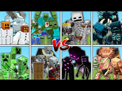 Massive MOB ARMY TOURNAMENT in Minecraft