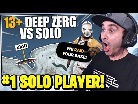 Summit1g Reacts: WHEN a 13+ DEEP ZERG RAIDS a SOLO VETERAN | Solo Rust by aloneintokyo!