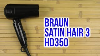 Braun Satin Hair 3 Style&Go Dryer HD 350 - відео 1