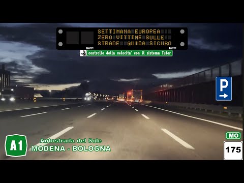 A1 | Autostrada del Sole | MODENA NORD - BOLOGNA (A14)