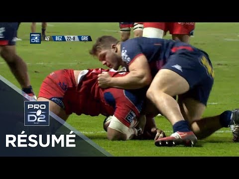 PRO D2 - Résumé Béziers-Grenoble: 38-8 - J16 - Saison 2017/2018