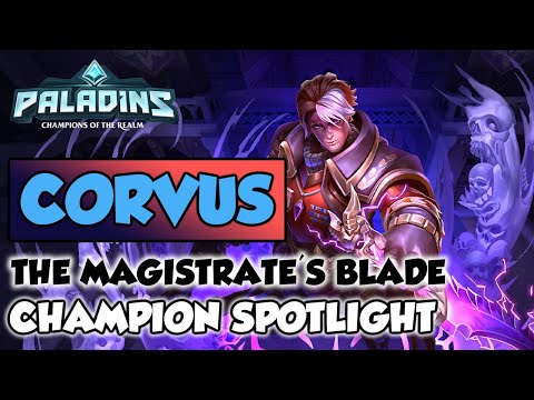 CORVUS CHAMPION SPOTLIGHT! PALADINS GAMEPLAY