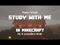 Study With Me In Minecraft Rainy Cottage 25 5 Pomodoro Timer 2hr 4K