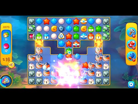 Fishdom level 8375 with a puzzle (с головоломкой)