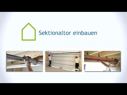Sektionaltor in Garage einbauen | Anleitung casando