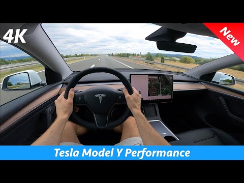 Tesla Model Y Performance 2022 - POV Test drive & quick review in 4K | Dual Motor 562 HP (Autobahn)