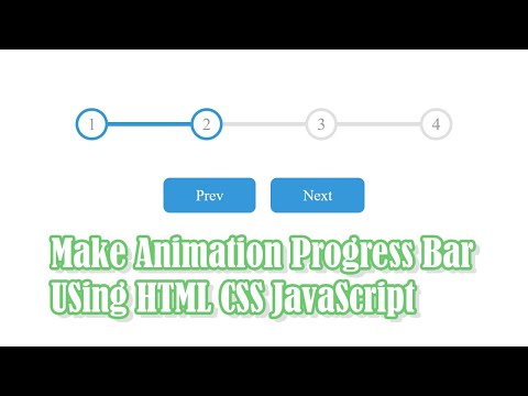 Animated Step Progress Bar In Html Css Javascript
