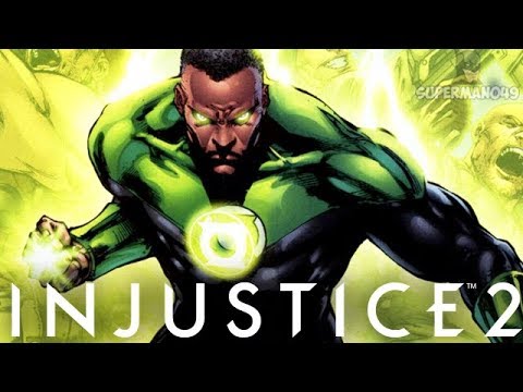Playing With Injustice 1 John Stewart - Injustice 2 "Green Lantern" Legendary Gear Gameplay