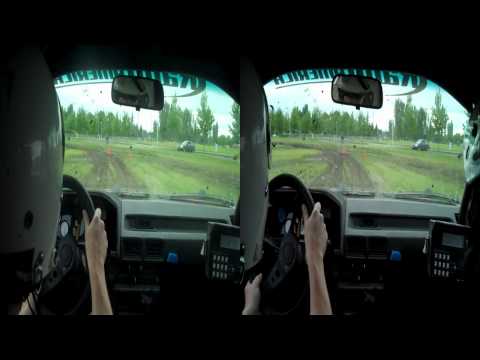 3D Rallycross In-car Video