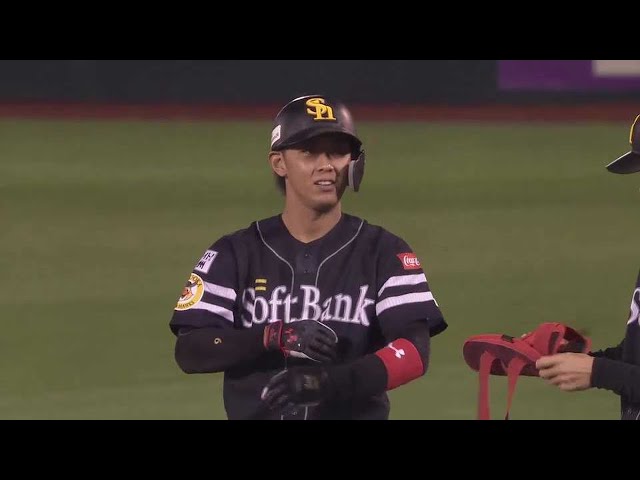 【5回表】勝負強さをみせる!! ホークス・今宮健太 ライト前へ勝ち越しタイムリーヒット!! 2022年9月29日 東北楽天ゴールデンイーグルス 対 福岡ソフトバンクホークス