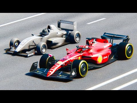 Ferrari F1 2022 F1-75 vs Formula JET Engine at Drag Race 20 KM