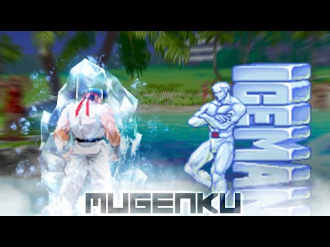 Whose ice is better? Ice Ryu Burn vs Iceman. Epic Close Battle! Street Fighter MUGEN